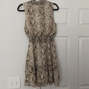 She & Sky Snakeskin Dress